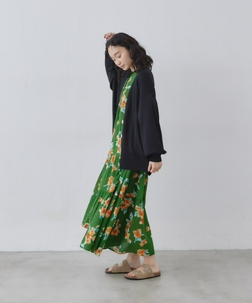 manana suerte（マニャーナスエルテ）の「オーバーサイズニットカーディガン（カーディガン/ボレロ・レディース・ブラック/ブルー/ホワイト/レッド/グリーン/グレー/ピンク/ライトグリーン/マスタード・FREE）」の17枚目の写真