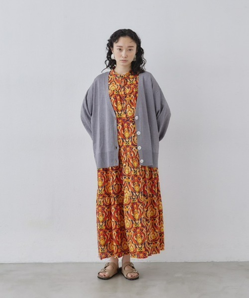 manana suerte（マニャーナスエルテ）の「オーバーサイズニットカーディガン（カーディガン/ボレロ・レディース・ブラック/ブルー/ホワイト/レッド/グリーン/グレー/ピンク/ライトグリーン/マスタード・FREE）」の19枚目の写真