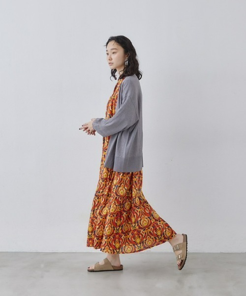 manana suerte（マニャーナスエルテ）の「オーバーサイズニットカーディガン（カーディガン/ボレロ・レディース・ブラック/ブルー/ホワイト/レッド/グリーン/グレー/ピンク/ライトグリーン/マスタード・FREE）」の20枚目の写真