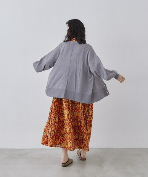 manana suerte（マニャーナスエルテ）の「オーバーサイズニットカーディガン（カーディガン/ボレロ・レディース・ブラック/ブルー/ホワイト/レッド/グリーン/グレー/ピンク/ライトグリーン/マスタード・FREE）」の21枚目の写真