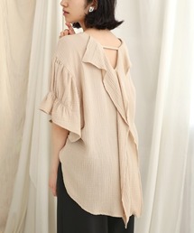 Bab | 【WEB限定】バックフリルブラウス(シャツ/ブラウス)