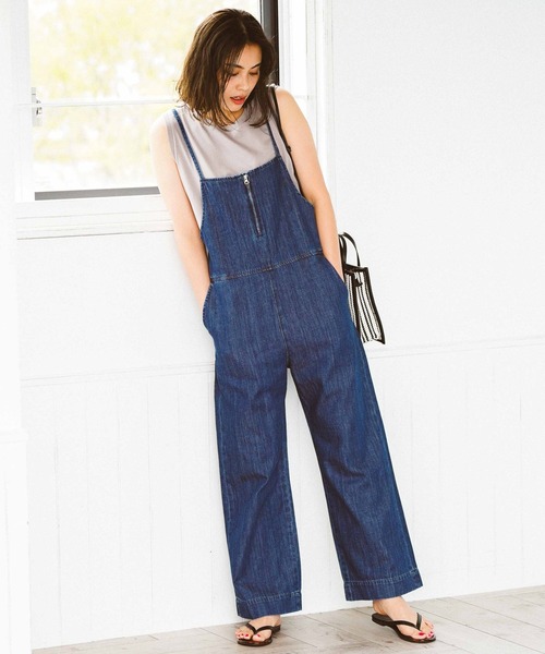 ☆美品☆LEE デニムキャミオーバーオール Lee（リー）の「【Lee/リー】別注デニムキャミサロペット