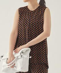 green label relaxing | FM リーフ プリント ノースリーブ ブラウス(シャツ/ブラウス)