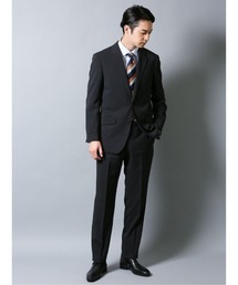 TAKA-Q（タカキュー）の「・タカキューメンズ/TAKA-Q：MEN ストレッチウォッシャブル ストライプ柄2ボタン2パンツ ビジネスセットアップスーツ（スーツセット・メンズ）」