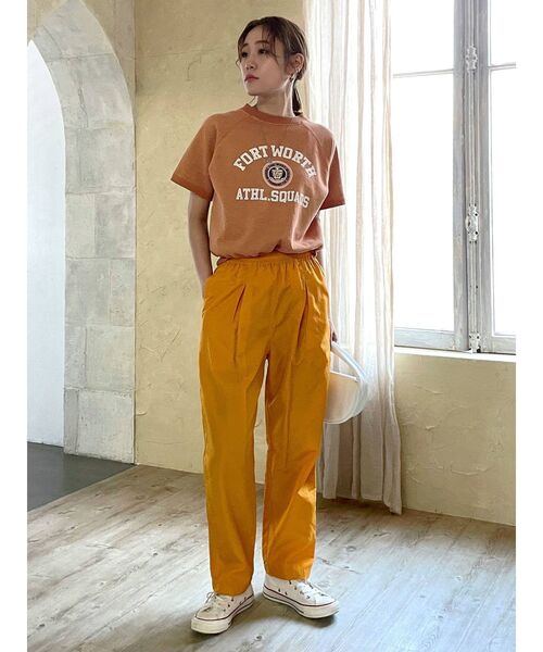 【WEB限定】ナイロンカラーテーパードパンツ