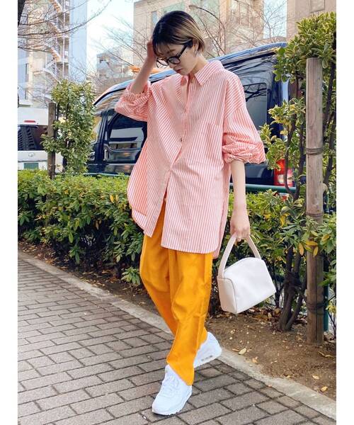 【WEB限定】ナイロンカラーテーパードパンツ