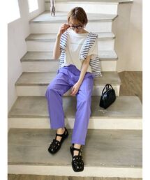 Ungrid | 【WEB限定】ナイロンカラーテーパードパンツ(シャカパン)(その他パンツ)