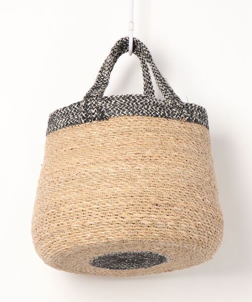 PUAL CE CIN(ピュアルセシン)の「SEAGRASS JUDE ROUND TOTE/ジュート トートバッグ(ハンドバッグ・レディース・ホワイト系その他/ブラック系その他・FREE)」の3枚目の写真