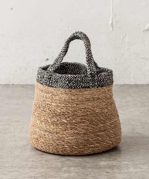 PUAL CE CIN(ピュアルセシン)の「SEAGRASS JUDE ROUND TOTE/ジュート トートバッグ(ハンドバッグ・レディース・ホワイト系その他/ブラック系その他・FREE)」の2枚目の写真