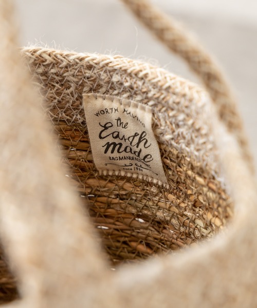 PUAL CE CIN(ピュアルセシン)の「SEAGRASS JUDE ROUND TOTE/ジュート トートバッグ(ハンドバッグ・レディース・ホワイト系その他/ブラック系その他・FREE)」の12枚目の写真