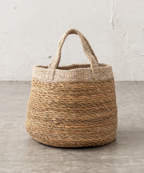 PUAL CE CIN(ピュアルセシン)の「SEAGRASS JUDE ROUND TOTE/ジュート トートバッグ(ハンドバッグ・レディース・ホワイト系その他/ブラック系その他・FREE)」の9枚目の写真