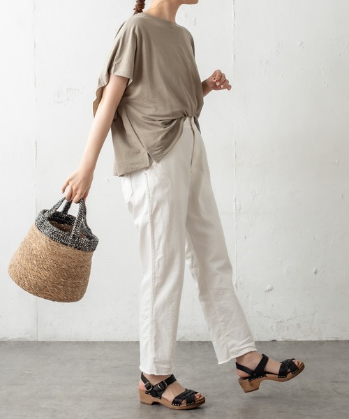 PUAL CE CIN(ピュアルセシン)の「SEAGRASS JUDE ROUND TOTE/ジュート トートバッグ(ハンドバッグ・レディース・ホワイト系その他/ブラック系その他・FREE)」の8枚目の写真