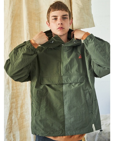 AlexanderLeeChang(アレキサンダーリーチャン)の「AlexanderLeeChang/アレキサンダーリーチャン 5050 ANORAK アノラック AC032105(ブルゾン・メンズ・カーキ/ネイビー/ピンク・2/3)」の8枚目の写真