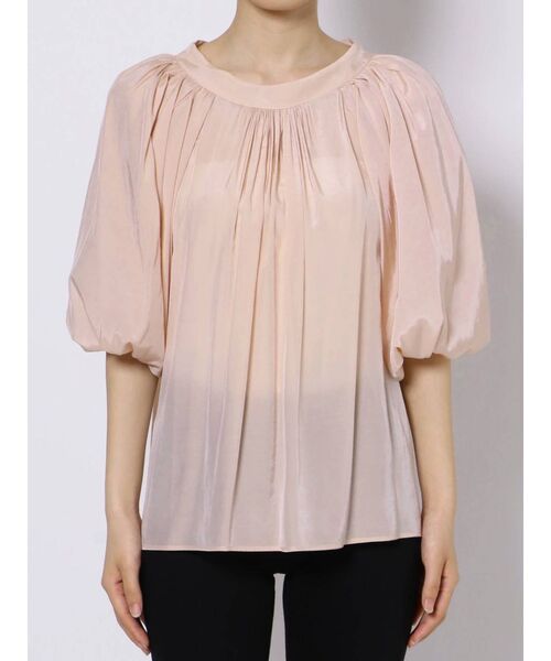 dazzlin（ダズリン）の「ボリュームシアーハイネックリボンブラウス（シャツ/ブラウス・レディース・オフホワイト/ブルー/ピンク・FREE）」の20枚目の写真