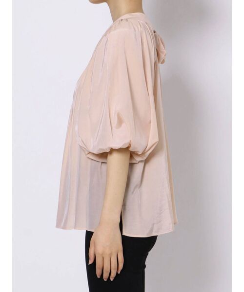 dazzlin（ダズリン）の「ボリュームシアーハイネックリボンブラウス（シャツ/ブラウス・レディース・オフホワイト/ブルー/ピンク・FREE）」の21枚目の写真