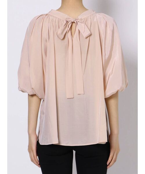 dazzlin（ダズリン）の「ボリュームシアーハイネックリボンブラウス（シャツ/ブラウス・レディース・オフホワイト/ブルー/ピンク・FREE）」の22枚目の写真