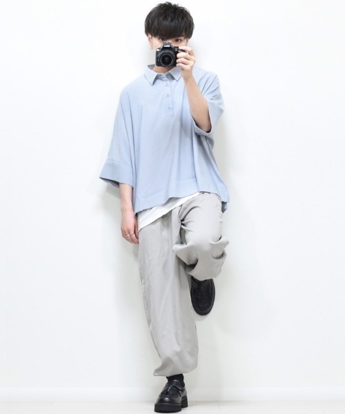 Air Tokyo（エアートウキョー）の「【ファッションインフルエンサーMASAKI × AIR TOKYO 限定コラボ】ジョガーバルーンパンツ（その他パンツ・メンズ・ブラック/グレイッシュベージュ・LARGE/MEDIUM）」の3枚目の写真