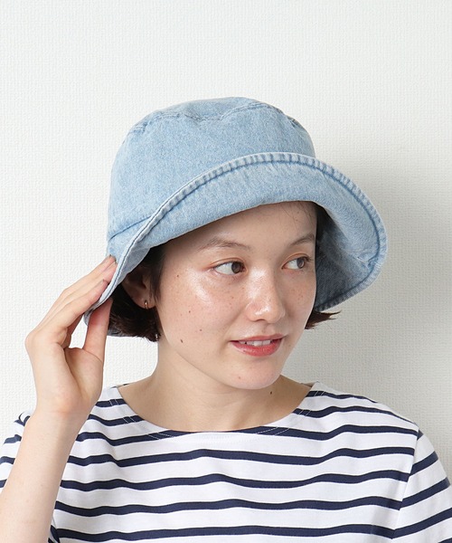 新品 / PATOU / オーガニックコットンデニム製バゲットハット Patou | オーガニックコットンデニム製 パトゥ バケットハット