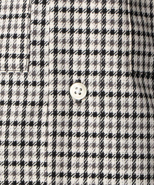 GLOSTER（グロスター）の「AIR TROUGH バンドカラーシャツ ※通気性◎、軽量◎、ストレッチ性◎の機能素材を使用（シャツ/ブラウス・メンズ・ネイビー/ホワイト系その他2・SMALL/MEDIUM/LARGE）」の12枚目の写真