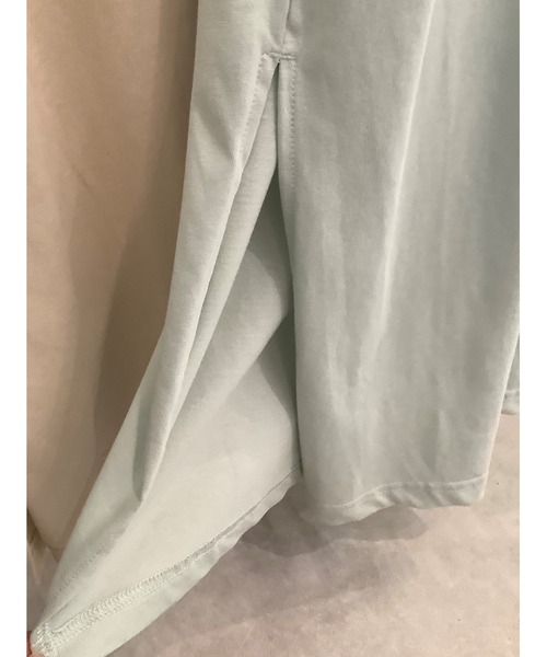 ulu(ウル)の「Organic cotton mockneckdesign nosleeve button dress(ワンピース・レディース・ブラック/ベージュ/ミント・FREE)」の20枚目の写真