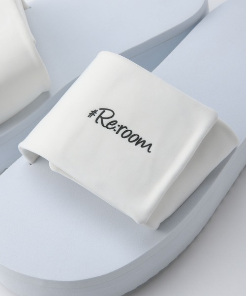#Re:room(リルーム)の「ロゴプラットフォームシャワーサンダル(サンダル・メンズ・ホワイト/ブラック・26.5/27.5)」の8枚目の写真