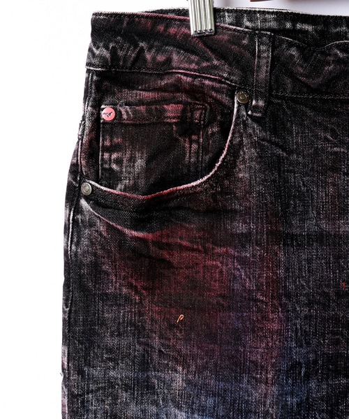 staple（ステイプル）の「【STAPLE】ペイント ダメージ加工 デニムパンツ（デニムパンツ・メンズ・ブラック・38/36/30/32/34）」の13枚目の写真
