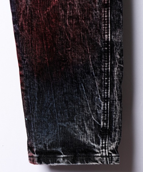staple（ステイプル）の「【STAPLE】ペイント ダメージ加工 デニムパンツ（デニムパンツ・メンズ・ブラック・38/36/30/32/34）」の18枚目の写真