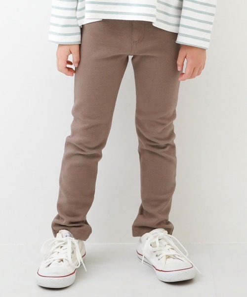 devirock(デビロック)の「ウルトラストレッチパンツ(しっかり編み)(その他パンツ・キッズ・ブラック/ダークグリーン/ネイビー/カーキ/ダークオリーブ/ブルー/ダークパープル/モカ/ラベンダー/ブラウン系その他/ブルー系その他/パープル系その他/キャメル/イエロー系その他/ヘザーチャコール/スモークピンク/ライトベージュ/ブルー系その他2/ブルー系その他3/パープル系その他2・120cm/100cm/110cm/90cm/80cm/160cm/150cm/140cm/130cm)」の4枚目の写真