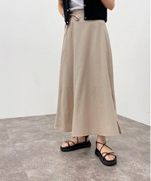 apres jour mignon | リネン混スリット入りスカート【ZOZOTOWN限定アイテム】(スカート)