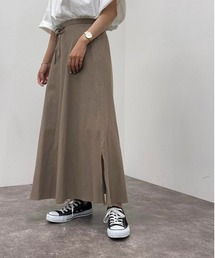 apres jour mignon | リネン混スリット入りスカート【ZOZOTOWN限定アイテム】(スカート)