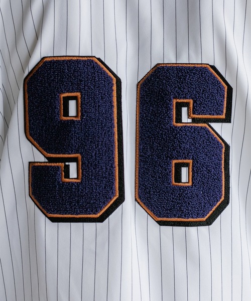 Perushu(ペルーシュ)の「ストライプベースボールシャツ(シャツ/ブラウス・メンズ・ネイビー/オフホワイト・MEDIUM/LARGE)」の17枚目の写真