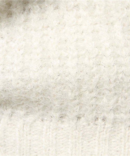 earth music&ecology（アースミュージックアンドエコロジー）の「シャギーニットプルオーバー（ニット/セーター・レディース・ライトピンク/サックスブルー/アイボリー/ライトグレー・SMALL/MEDIUM）」の11枚目の写真