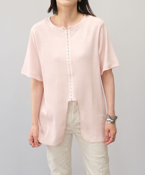 ＡＮＤＪ（アンドジェイ）の「2WAYセンターホックテールヘムサーマルトップス（Tシャツ/カットソー・レディース・チャコール/モカ/ピンク/ベージュ系その他・M）」の4枚目の写真