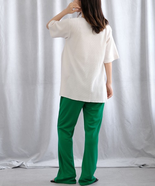 ＡＮＤＪ（アンドジェイ）の「2WAYセンターホックテールヘムサーマルトップス（Tシャツ/カットソー・レディース・チャコール/モカ/ピンク/ベージュ系その他・M）」の6枚目の写真