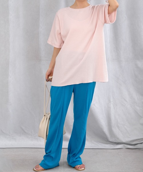 ＡＮＤＪ（アンドジェイ）の「2WAYセンターホックテールヘムサーマルトップス（Tシャツ/カットソー・レディース・チャコール/モカ/ピンク/ベージュ系その他・M）」の9枚目の写真