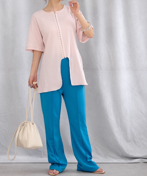 ＡＮＤＪ（アンドジェイ）の「2WAYセンターホックテールヘムサーマルトップス（Tシャツ/カットソー・レディース・チャコール/モカ/ピンク/ベージュ系その他・M）」の10枚目の写真