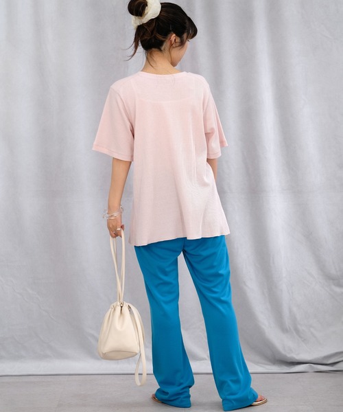 ＡＮＤＪ（アンドジェイ）の「2WAYセンターホックテールヘムサーマルトップス（Tシャツ/カットソー・レディース・チャコール/モカ/ピンク/ベージュ系その他・M）」の12枚目の写真