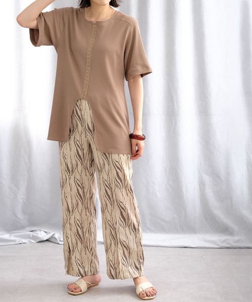 ＡＮＤＪ（アンドジェイ）の「2WAYセンターホックテールヘムサーマルトップス（Tシャツ/カットソー・レディース・チャコール/モカ/ピンク/ベージュ系その他・M）」の15枚目の写真