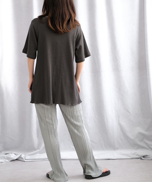 ＡＮＤＪ（アンドジェイ）の「2WAYセンターホックテールヘムサーマルトップス（Tシャツ/カットソー・レディース・チャコール/モカ/ピンク/ベージュ系その他・M）」の18枚目の写真