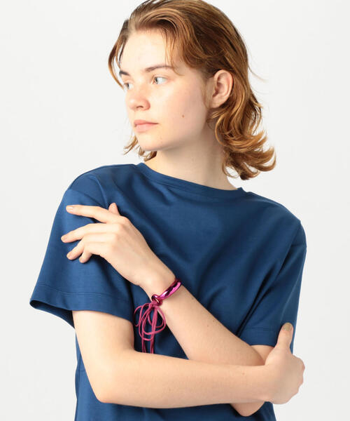 ISABEL MARANT(イザベルマラン)の「ISABEL MARANT メタリックプレートブレスレット(ブレスレット・レディース・ブルー/バーガンディー・S)」の5枚目の写真