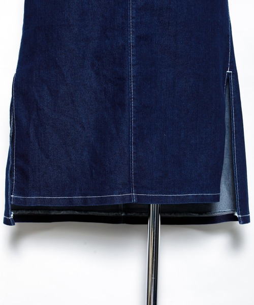 AS KNOW AS PINKY(アズノゥアズピンキー)の「あそびごころデニムジャンパースカート(ジャンパースカート・レディース・インディゴブルー/ライトインディゴブルー・FREE)」の16枚目の写真