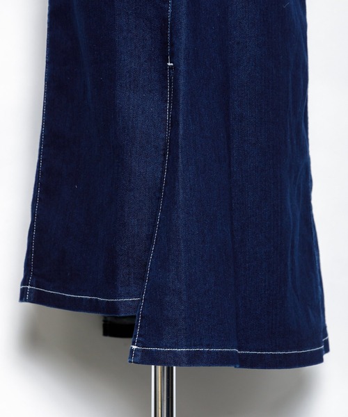 AS KNOW AS PINKY(アズノゥアズピンキー)の「あそびごころデニムジャンパースカート(ジャンパースカート・レディース・インディゴブルー/ライトインディゴブルー・FREE)」の15枚目の写真