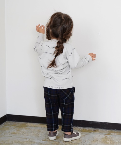 quoti use fith（クゥオティ　ユース　フィス）の「ネルチェックロングパンツ（その他パンツ・キッズ・ネイビー/アイボリー・130/90/100/110/80/120）」の12枚目の写真