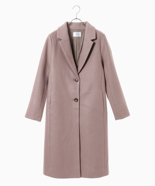 [新品未使用]ブラックハニーチリクッキー　チェスターコート　定価148,000円 sankyo shokai チェスターコート アンゴラ ウール混 レディース ロング