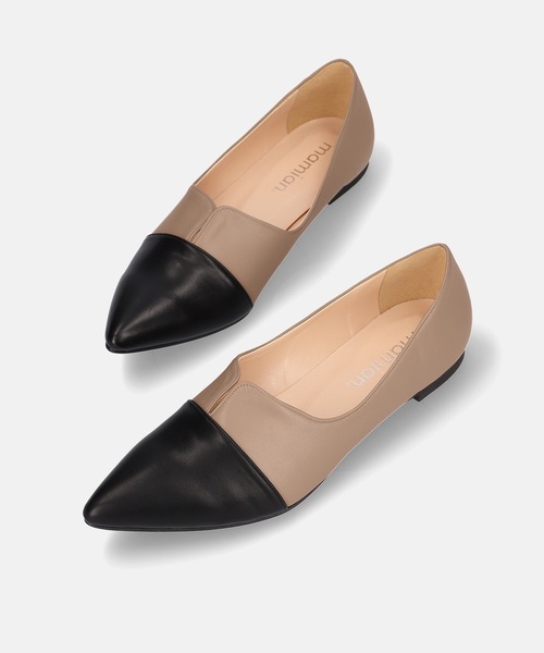 【セール】ポインテッドトゥ 切り替え ドレスシューズ（ドレスシューズ）｜MAMIAN（マミアン）