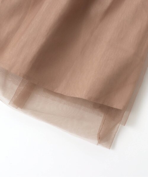 Seraph（セラフ）の「チュールドッキングワンピース（ワンピース・キッズ・ブラック/アイボリー/レンガ・90/100/110/120/80/130/95/140）」の10枚目の写真