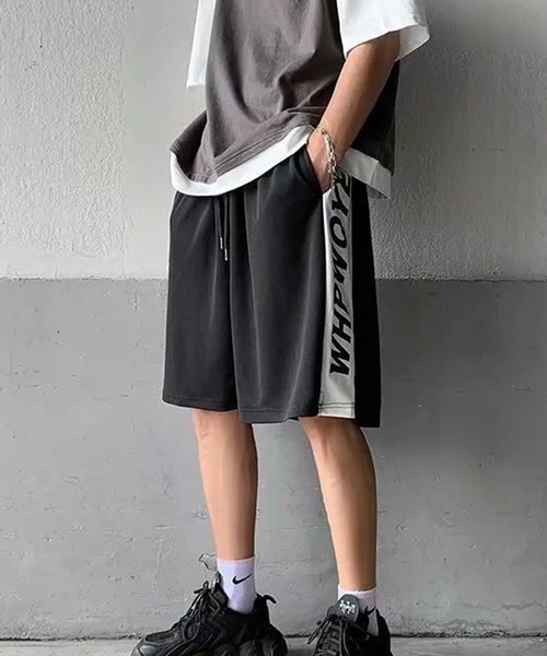 CHEATFULLDAYS(チートフルデイズ)の「スポーツウェア ハーフパンツ ユニセックス(スポーツグッズ・レディース・ブラック/グレー/ピンク/グリーン・2L/3L/4L/M/L)」の2枚目の写真