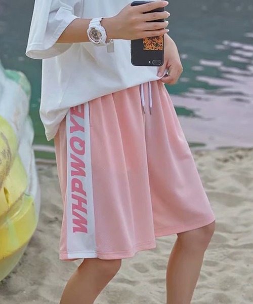 CHEATFULLDAYS(チートフルデイズ)の「スポーツウェア ハーフパンツ ユニセックス(スポーツグッズ・レディース・ブラック/グレー/ピンク/グリーン・2L/3L/4L/M/L)」の21枚目の写真