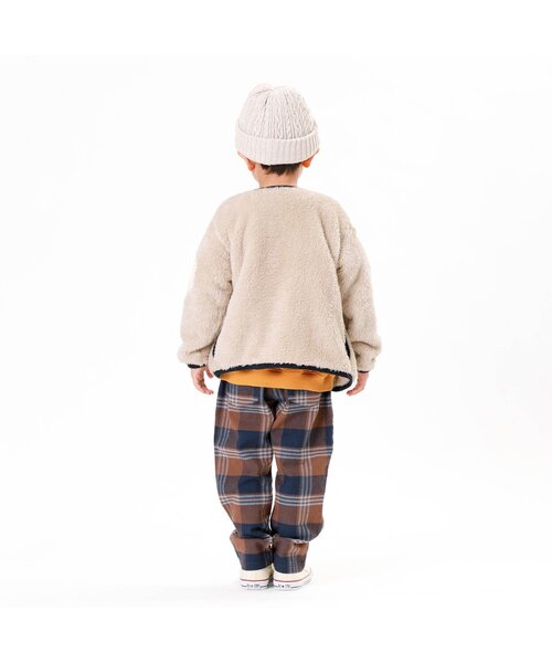 F.O.KIDS（エフオーキッズ）の「ファーフリースジャケット（テーラードジャケット・キッズ・ブラウン/カーキ/ベージュ・100/80/90/130/95/120/110/140）」の9枚目の写真