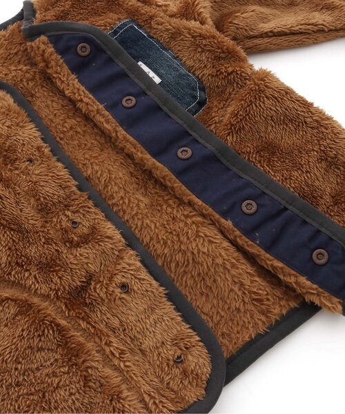 F.O.KIDS（エフオーキッズ）の「ファーフリースジャケット（テーラードジャケット・キッズ・ブラウン/カーキ/ベージュ・100/80/90/130/95/120/110/140）」の10枚目の写真